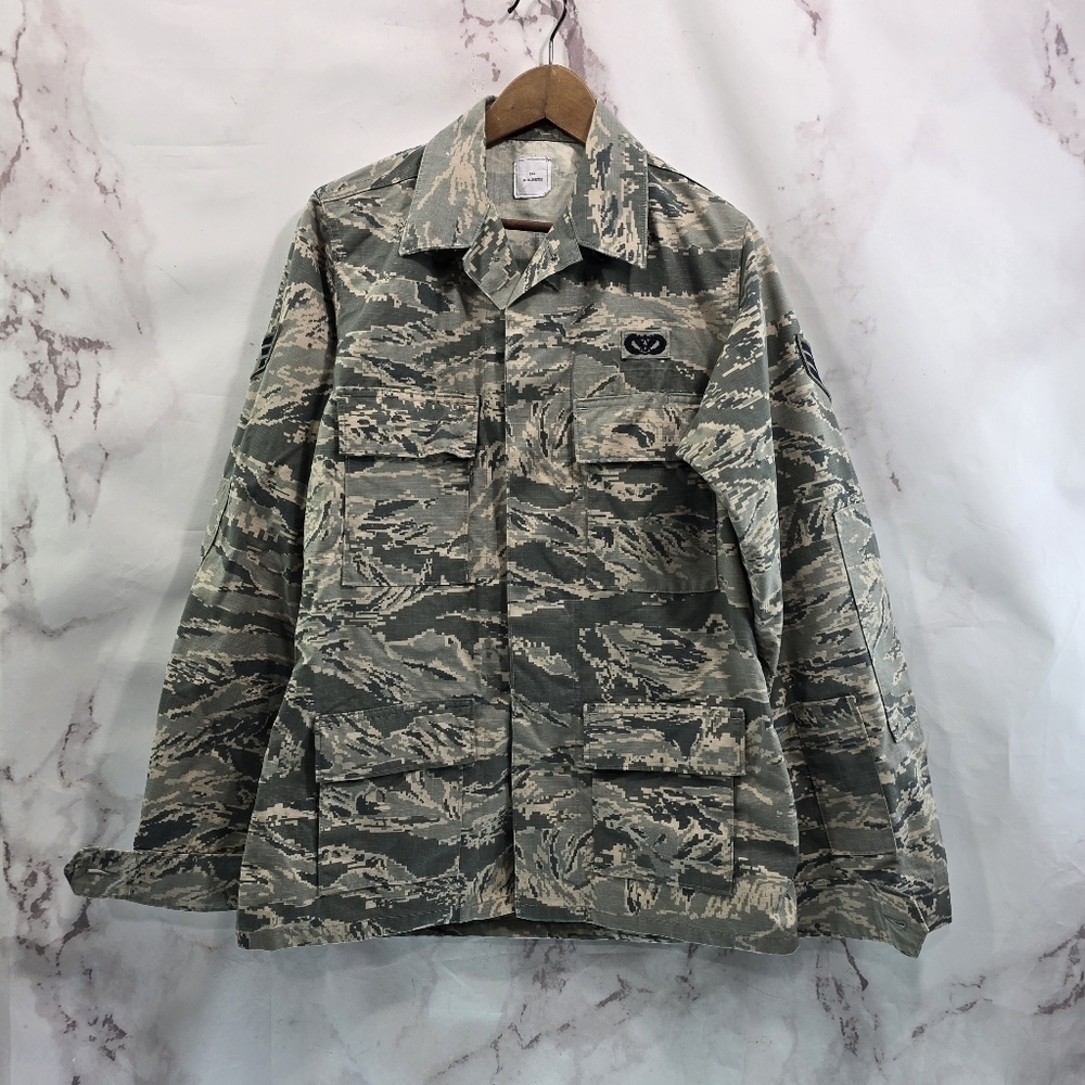 Military Jacket 36L Small Medium Digital Camo Desert Top Shirt Air Force Assault